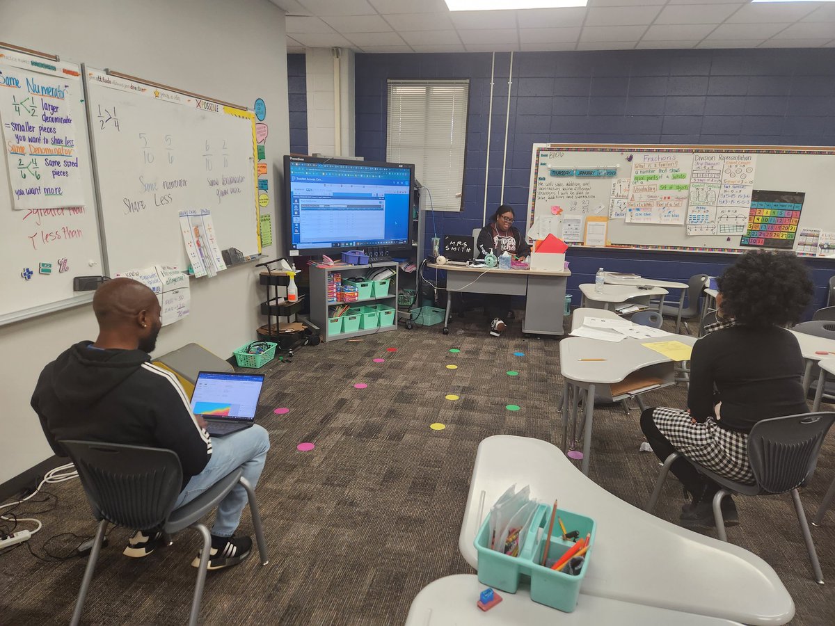Russell_elar's tweet photo. Look at my team dissecting data to better plan 😍 #whatsupatwilson #3rdistheword @cfisdwilson https://t.co/vHYIkO1QuO