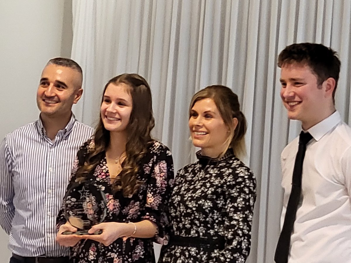 FPirrie's tweet photo. So proud of our young carer nominees and winner, also Ruby our before, during and after Covid volunteer who won at #eayouthawards23 our young carer Kelle also  won the overall Young Champion award. #eacarers all winners were amazing and inspirational https://t.co/49DswwCgqK