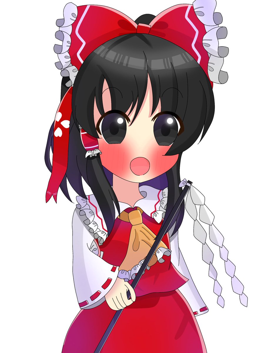 霊夢描きました！
#東方Project #東方 #博麗霊夢 #東方イラスト
