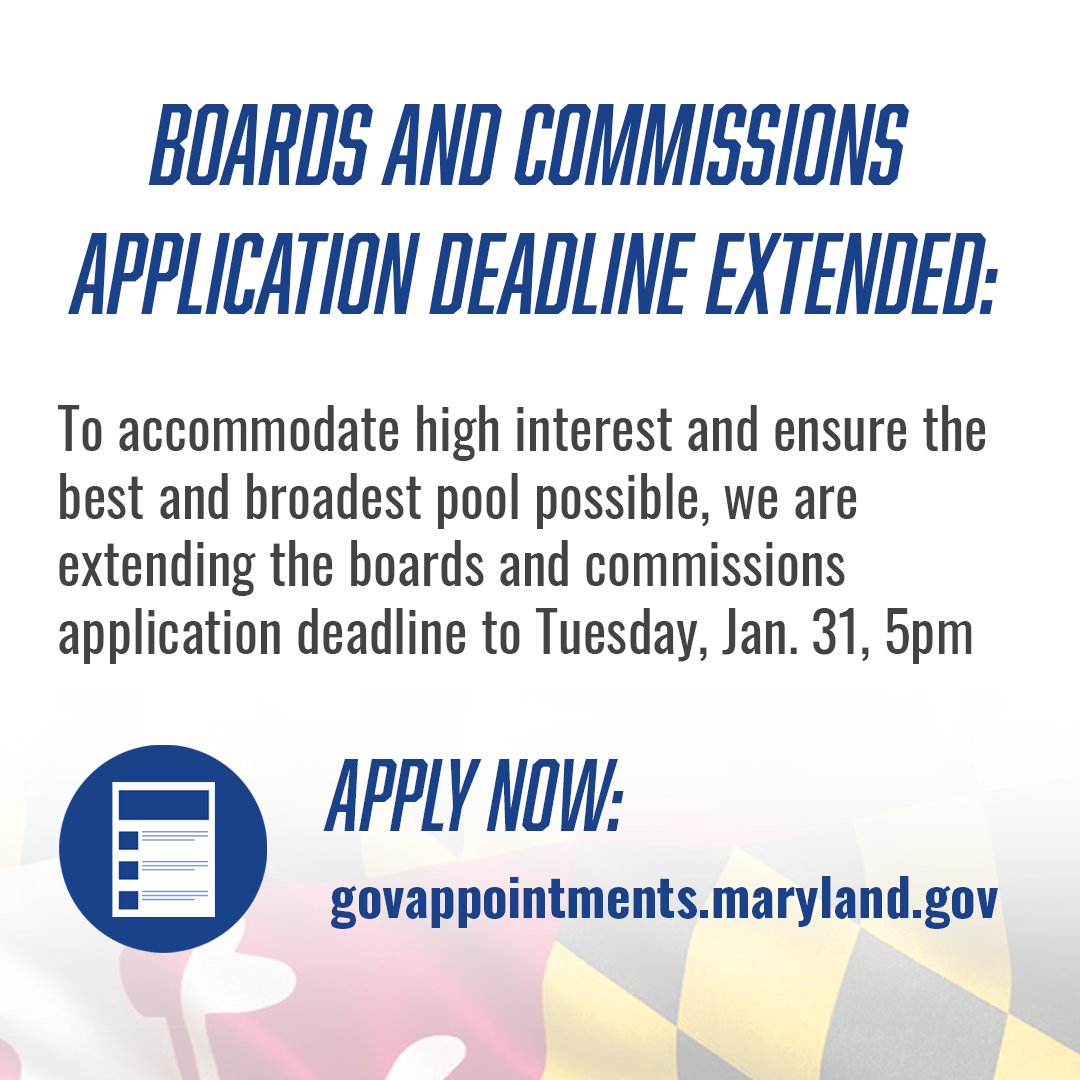 Governor Wes Moore on Twitter "Due to high interest and to ensure the