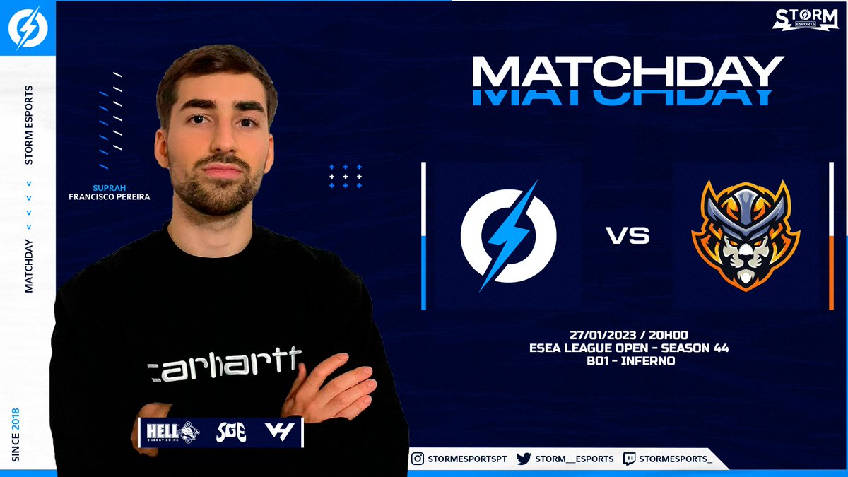 MATCHDAY

👥 storM eSports 🇵🇹
🆚 <a href="/SENSHIdotGG/">Senshi eSports</a> 🇳🇱
🏆 <a href="/ESEA/">ESEA League</a> League Open S44
🗓️ Fase Regular
🕗 20h00 GMT (19h00 AZOT)
▶ 3-0
🗺️ de_inferno
📺 twitch.tv/breakoutpt | <a href="/BR3AK0U7_/">BR3AK0U7_</a> 

#storM⚡