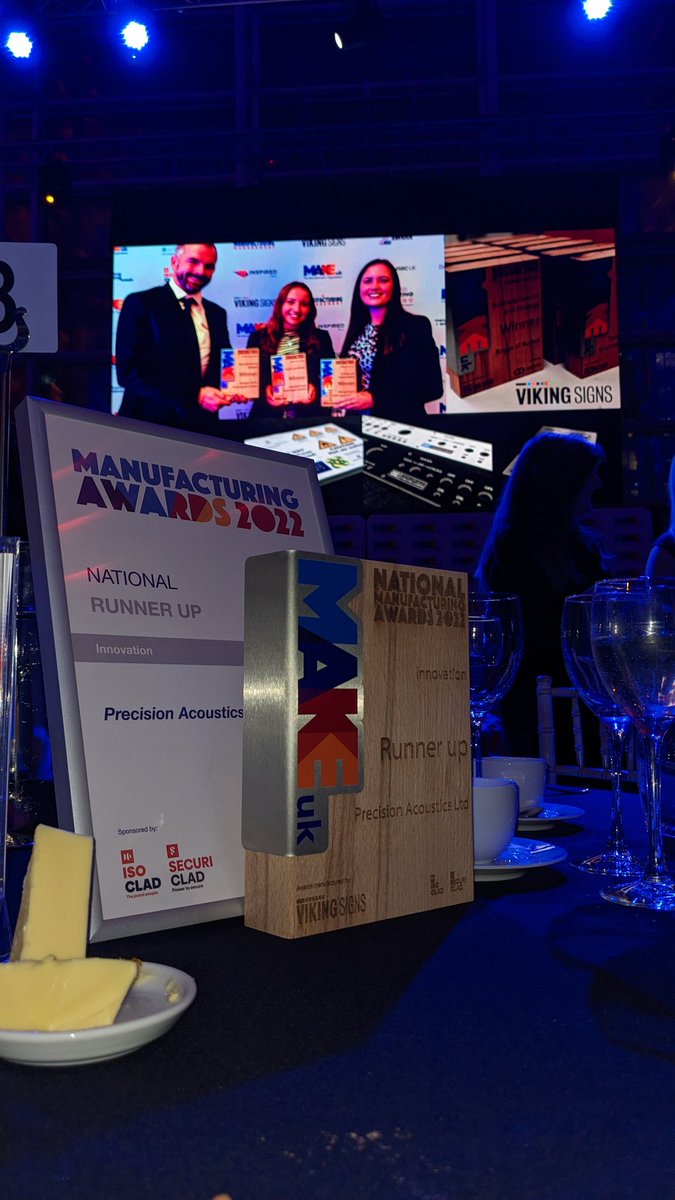 Huge congrats to all the winners, runner ups &amp; nominees <a href="/MakeUK_/">Make UK</a> #mfgdinner tonight hope you like your #ukmfg trophies proudly made in #Grantham <a href="/VikingSigns/">Viking Signs</a> alongside 1000s of sign &amp; label components for other #manufacturers