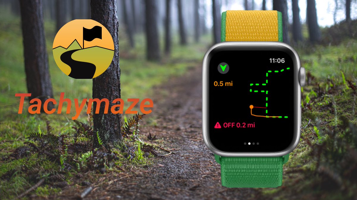 TachymazeApp's tweet image. Stay on route with Tachymaze unique approach #AppleWatch #NavigationApp