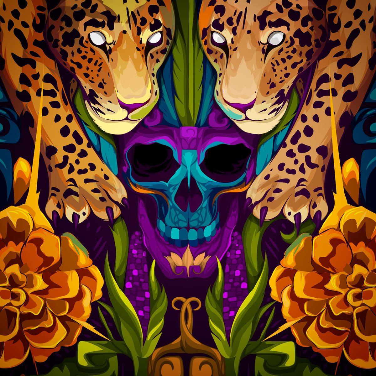 hidroc's tweet image. Jaguares 
#hidrock #hidro #arte #ilustracion #WacomCintiqPro27 #wacom #wacommx #waconusa