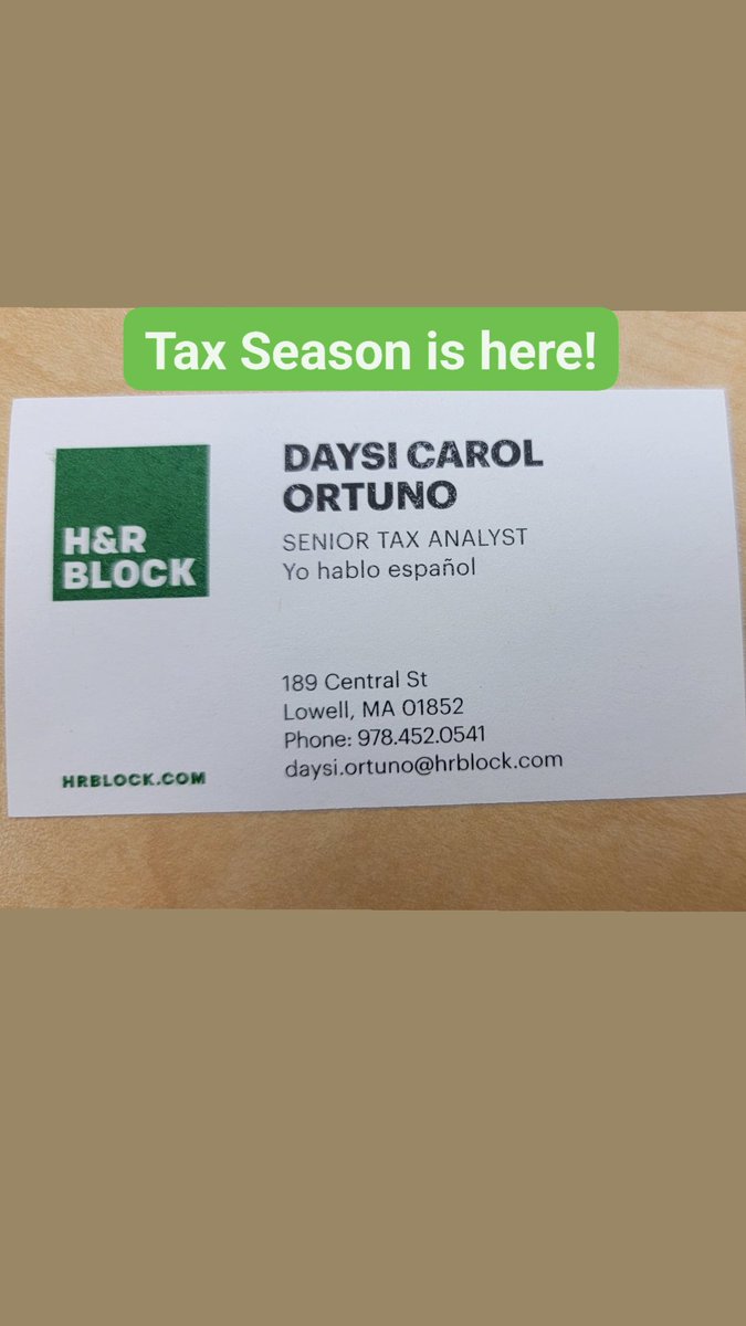 PrincesCarolin's tweet photo. If you need help with Tax Preparation or do you have questions about it, email me at daysi.ortuno@hrblock.com
#Taxseason #HRBlock https://t.co/gSgWT6syXO