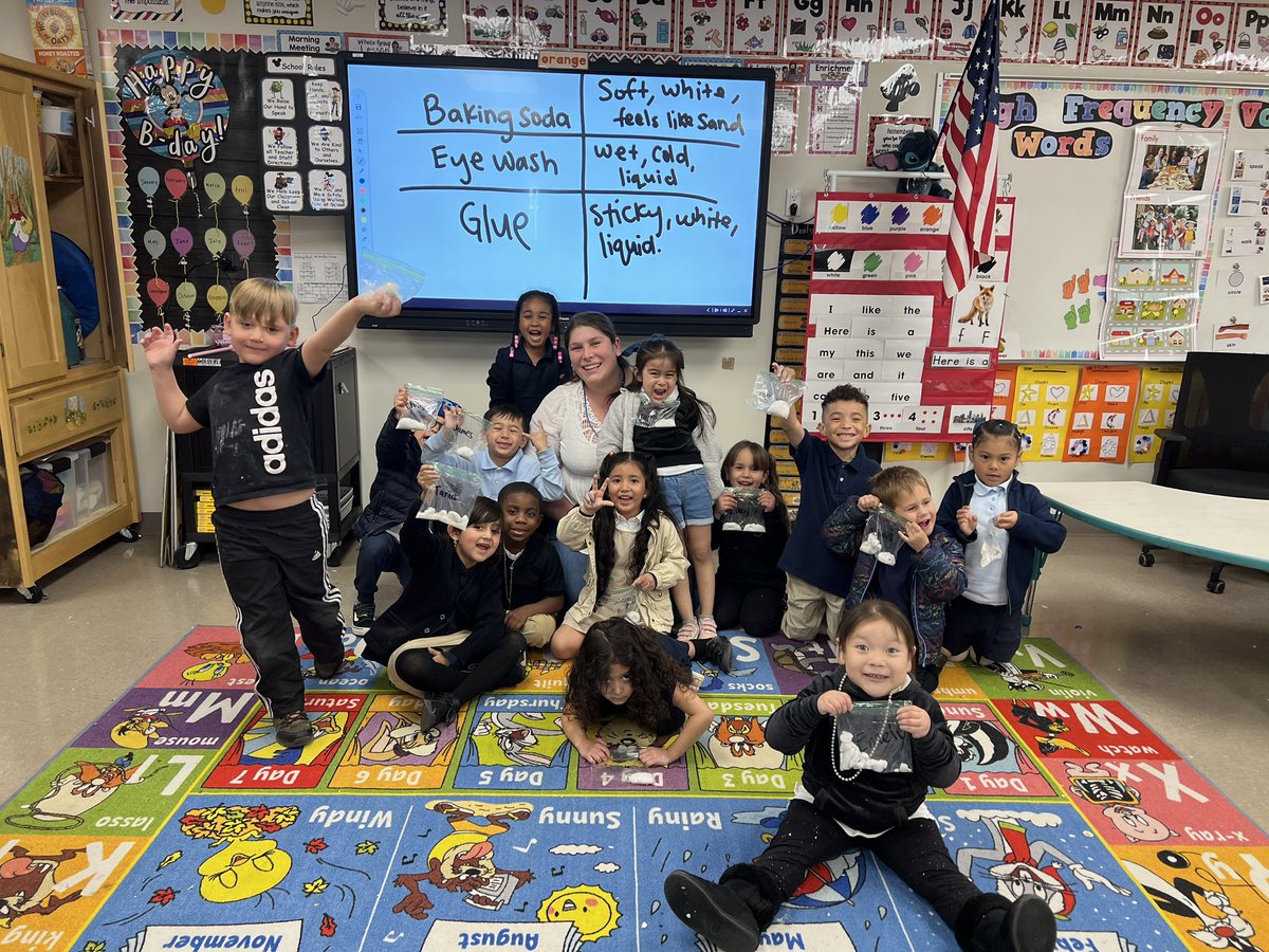 vbrattolitk's tweet photo. This week has been so fun in room 203!
We explored changes in matter by making slime, successfully ran our business for Ivy community, and explored our room for hidden letters. #ivyacademiatk #ivyacademiak #iaecspumas https://t.co/QJ2WyOqAyn