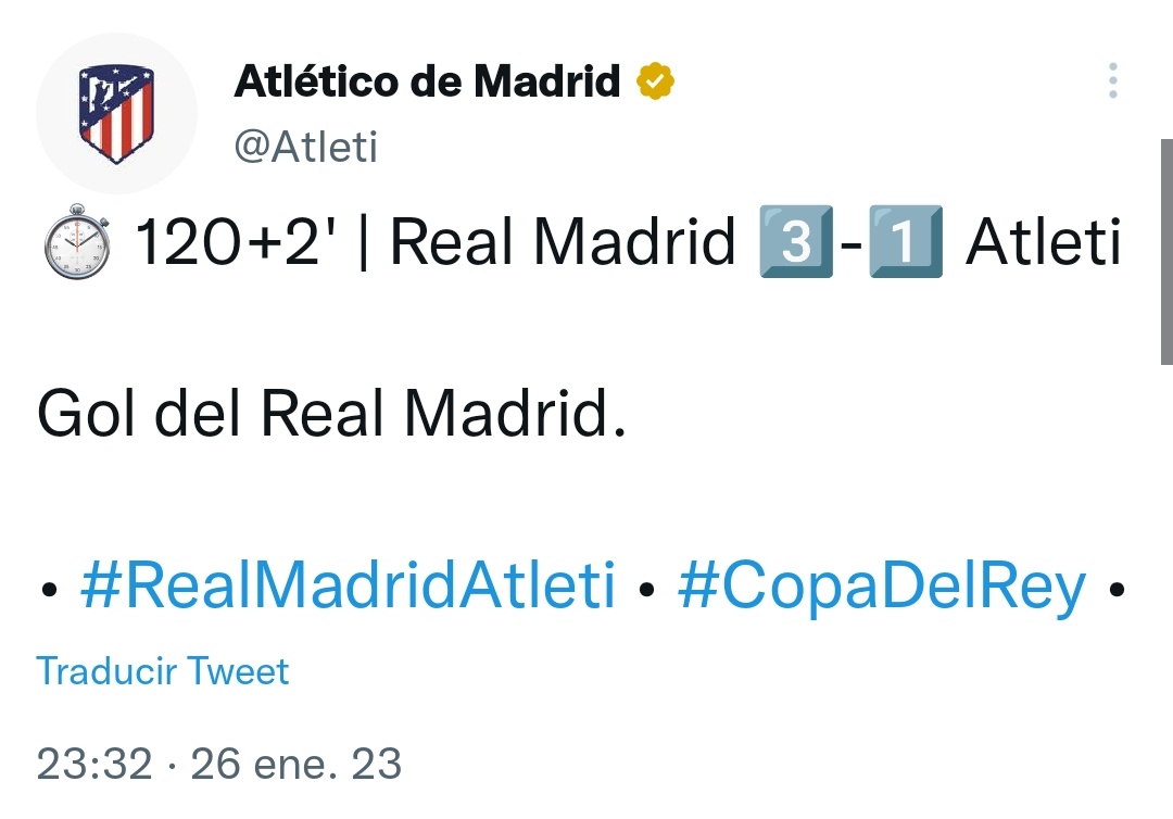 Orgullosos de no ser como vosotros. Sacad otro comunicado cuando quien ha colgado eso ha sido el propio club venga, hijos de put4 <a href="/Atleti/">Atlético de Madrid</a>