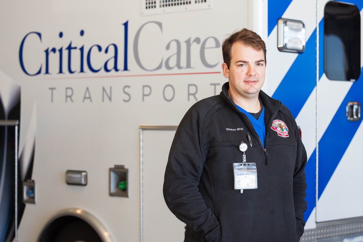 UMMCnews's tweet photo. When a critically ill child in Mississippi needs the resources of the state’s only academic medical center for the best chance of survival, Stephen Wray might be the nurse providing both the care and the connection. Read the story: https://t.co/J3YnpF1Huk https://t.co/t9D0BM92xg