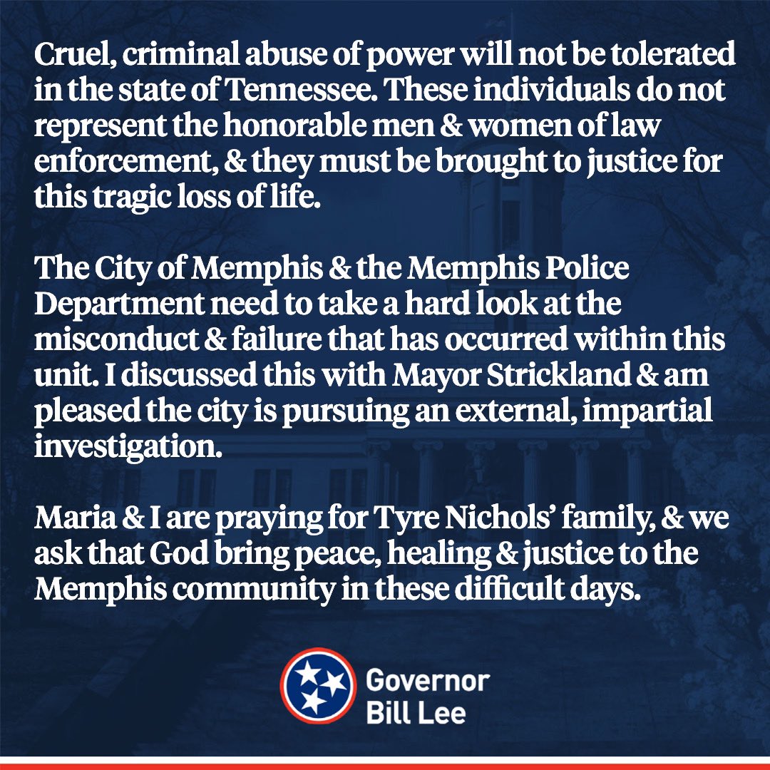 Gov. Bill Lee tweet media