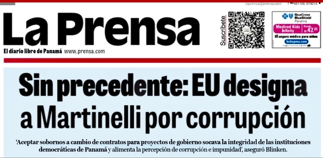 Los gringos le bajan el dedo al ladrón más grande que ha tenido Panamá. #Rmartinelli #Ladrón #Justicia #LeyClinton