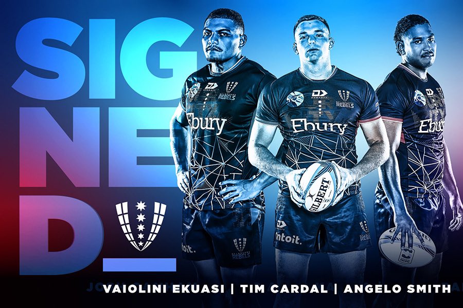 🛡 We've bolstered our squad depth for 2023, welcoming the experienced Tim Cardall, Angelo Smith &amp; the talented Vaiolini Ekuasi. 

Welcome to our Rebels family, boys! 💪🏽

READ: bit.ly/3He8D4v