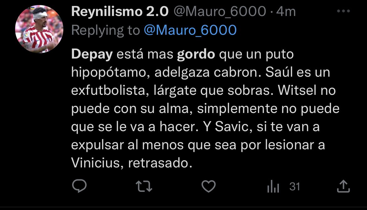 MartinMinan_'s tweet photo. Memphis pasó de “fichaje estilo Villa/Suárez jaja Barça club hermano” a “está más gordo que un hipopótamo” en 2 partidos https://t.co/2xuX1NJbH1