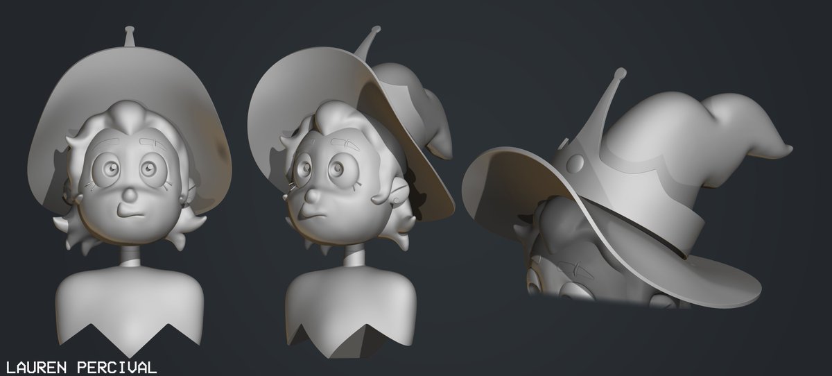RoyalRogue_'s tweet photo. I sculpted a bust of Luz from The Owl House! It was a lot of fun! I've never done a sculpt like thsi before.

#TheOwlHouse #TheOwlHouseSpoilers #zbrush #3dart https://t.co/WR6b4VYVpL