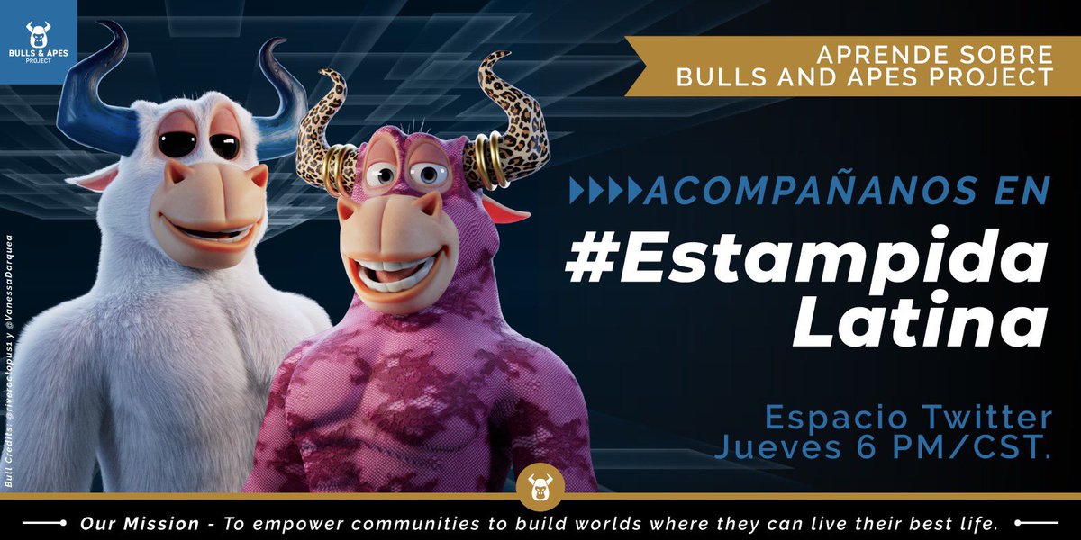 💥 Nos vemos en un momento para la #EstampidaLatina donde podremos conversar de las novedades BAP y otras comunidades que están arrasando con el espacio ‼️

LFG!!! 🚀