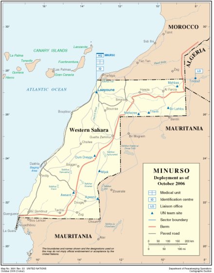 المغرب 🇲🇦 عدو ابدي لدولتنا 🇲🇷:
وعليه، من واجبنا ان ندفاع عن حق الشعب الصحراوي في تقرير المصير، حتي وان كان فاقدا، وللاسف الشديد، لقيادة قادرة بعد 50 سنة من الخذلان والانتظار !

ومن يتهمنا بالمبالغة او التهجيج، فعليه مراجعة الاحداث الشنيعة التاريخية التي ارتكبها 🇲🇦 في حق 🇲🇷.