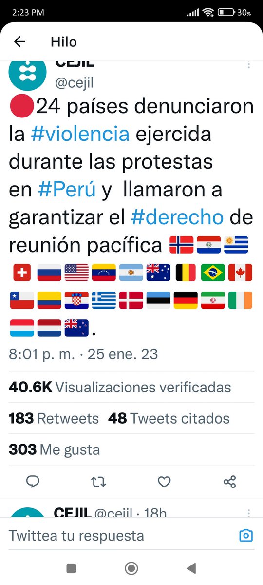Nostromo9999's tweet photo. La ONU , 24 Países y el Vaticano condenan la Dictadura Peruana, pero para la Derecha el Presidente Boric está equivocado...🤦 https://t.co/iwqxzWwfn5
