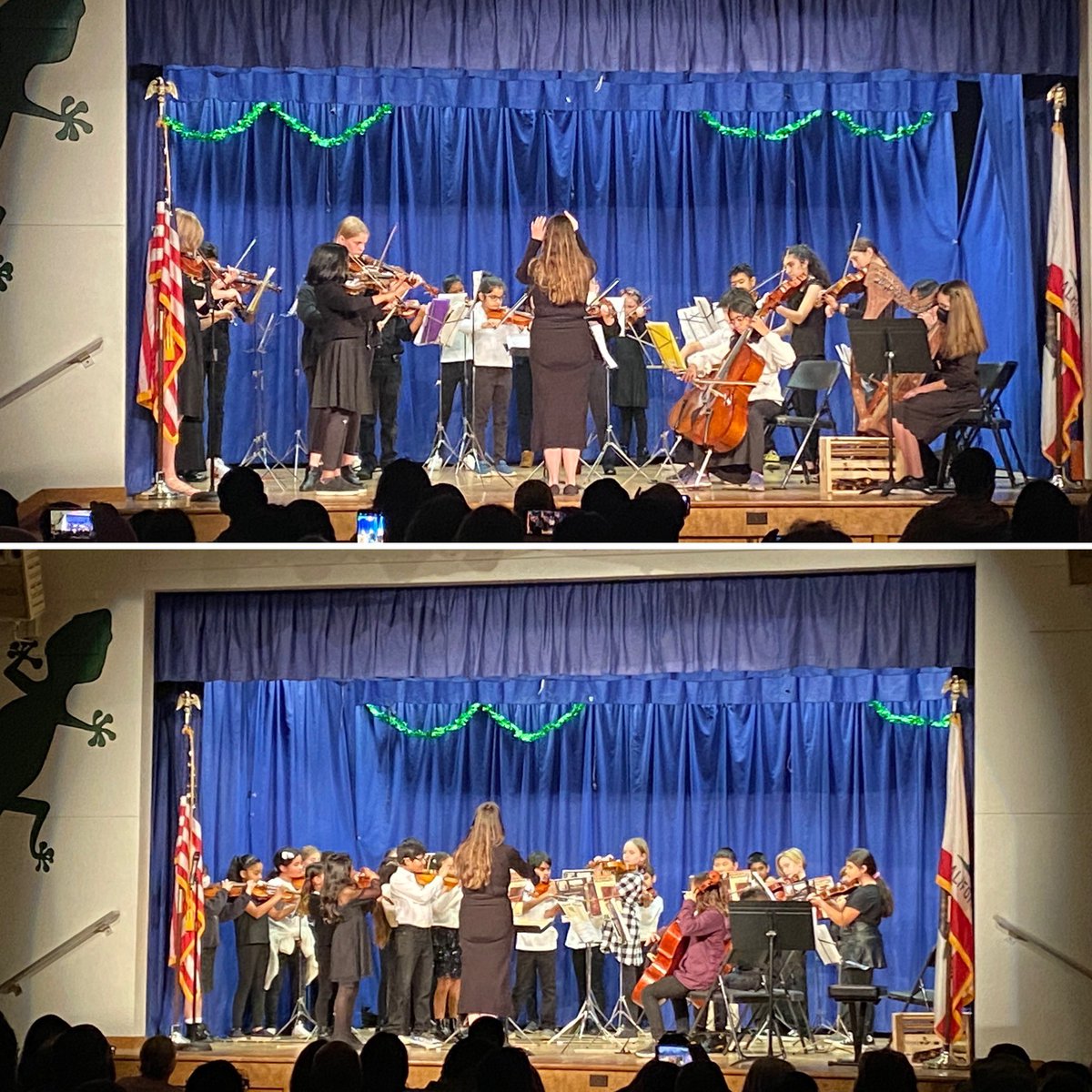 Congratulations to our EARThS Gecko Strings students on a GREAT performance this evening!Our Beginning, Intermediate, and Advanced musicians were all fantastic!! 🦎 ❤️🦎❤️🦎