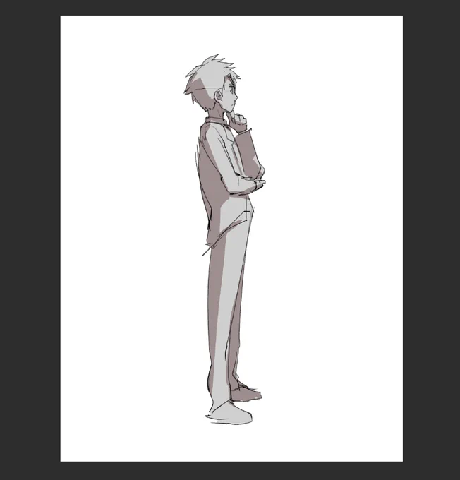下絵どこまでしっかり描くのが自分に合ってるのか、まだイマイチ分かってない
これくらいの下絵から強引に清書始めちゃうことも結構ある 