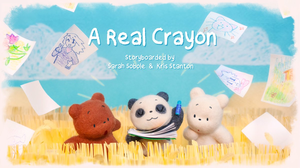 krsworks's tweet photo. some title cards I've done for We Baby Bears! made mostly with felt, paper, and clay https://t.co/hg8Zyz5OUa