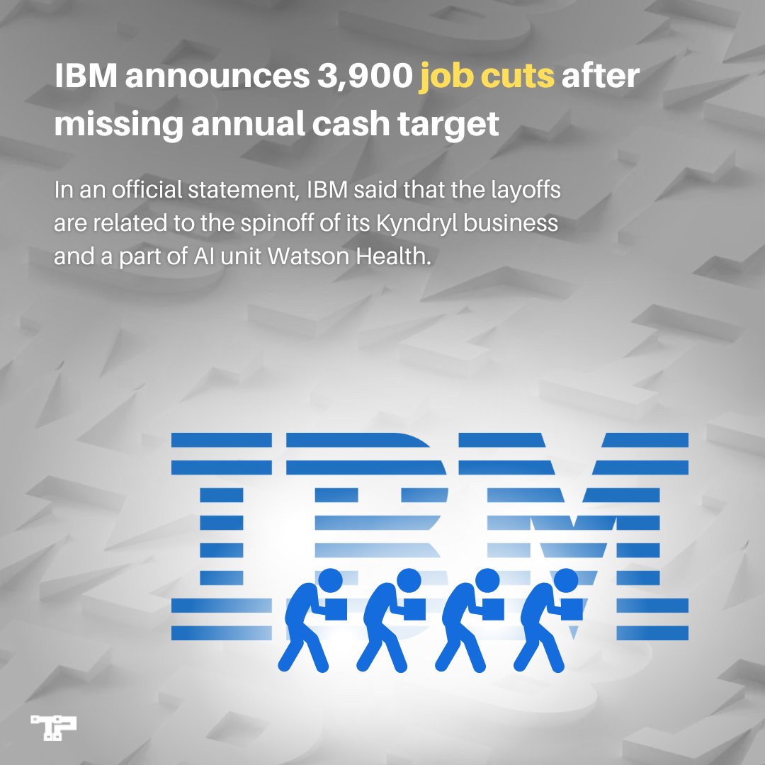 techportalntw's tweet photo. The tech hub said that the layoff drive was a part of some asset divestments.
To get more such updates, follow @techportalntw
@IBM #IBM #layoffs #IBMLayoffs #layoff #Layoffs2023 #breakingnews #business #breaking #latestnews https://t.co/qyKnPUjfOj