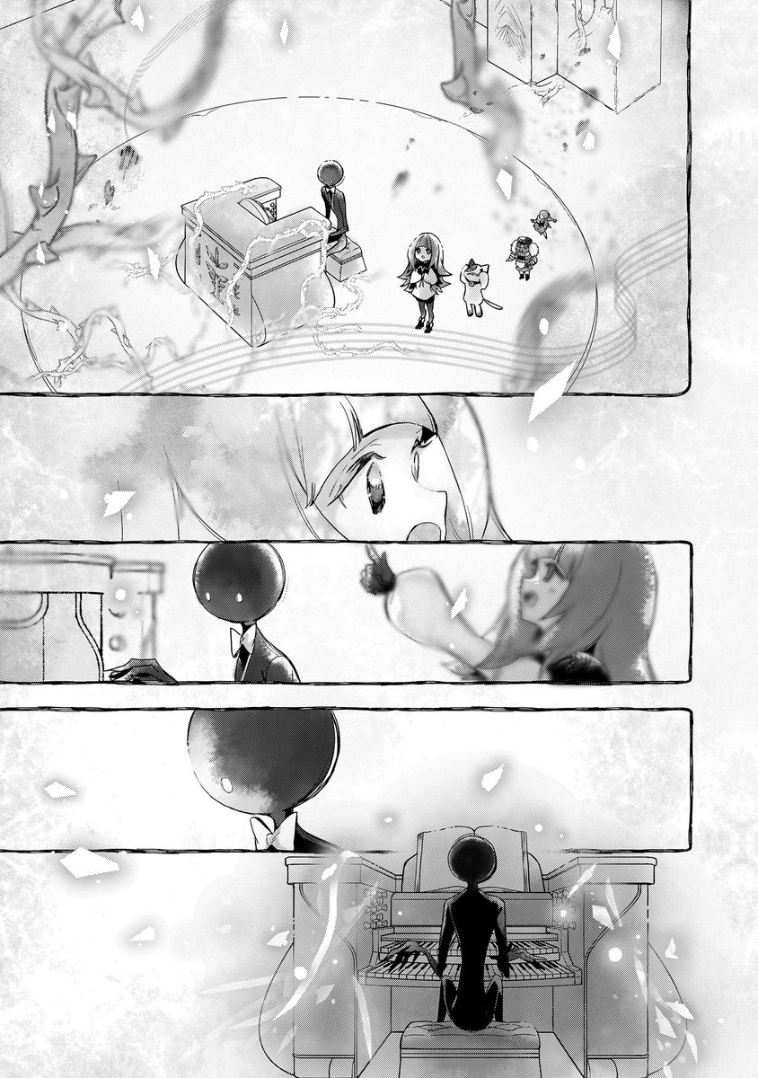 comic_zerosum's tweet photo. 【本日発売🎼】ゼロサム3月号に『DEEMO -Sakura Note-』(コミック:庭春樹、シナリオ:藤咲淳一、原案･原作:Rayark Inc.)4話前編が掲載✨

曲の大枠は掴んだアリス。休息のため訪れた保健室に漂う消毒液のにおいが、新たな記憶を呼び覚まし――⁉️
#DEEMO https://t.co/qUFPhBuMaN