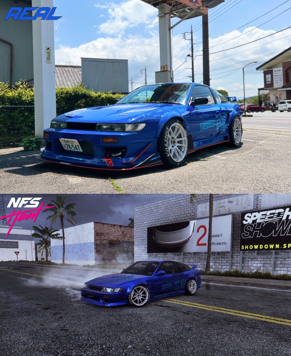 KevinAbillGamer's tweet photo. NFSヒートで下田紗弥加のインパクトブルーのシルエイティ+比較。
#NFSHeat #NFSヒート #ニードフォースピードヒート #下田紗弥加 #SayakaShimoda #シルエイティ #Sileighty #Sil80 #インパクトブルー #ImpactBlue #おぎのや #峠の釜めし #佐藤真子 #沙雪 https://t.co/vIlImFGcQ7