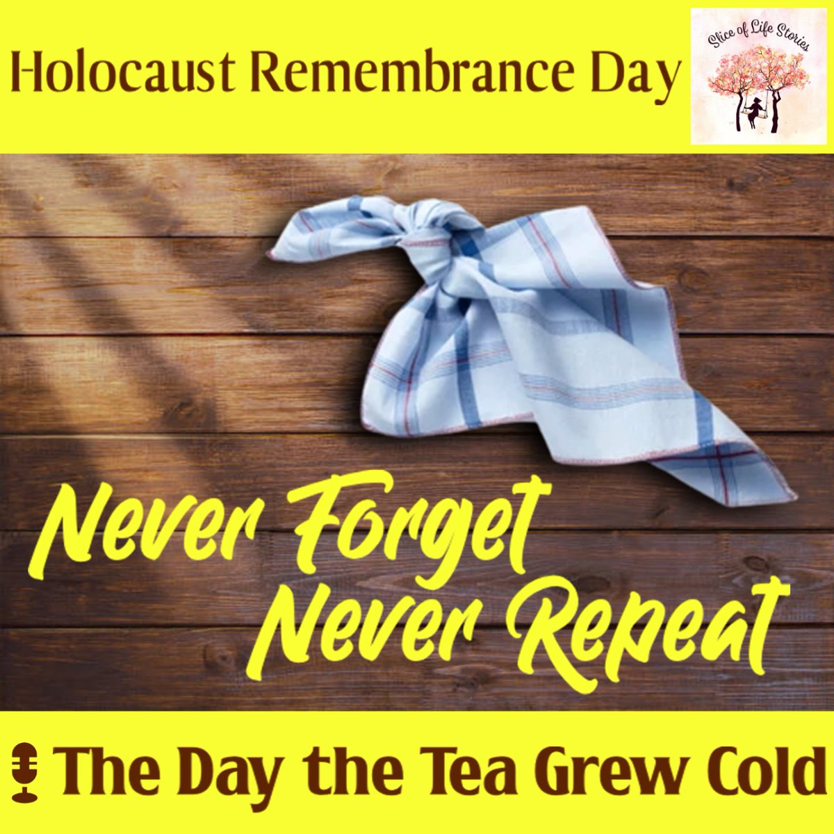 sliceoflife466's tweet photo. Holocaust Remembrance Day with πThe Day the Tea Grew Cold
βΆ https://t.co/fCcW4hONPw
#podcast #ordinaryday #happylife #younggirl #dark #terriblepast #girl #life #holocaustremembranceday #holocaust #neverforget #neverrepeat #memoryofvictims #holocaustremembrance https://t.co/niKJEXDJml