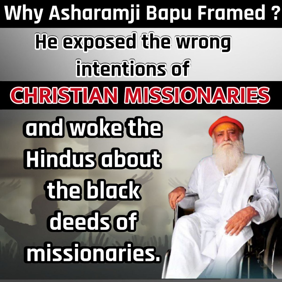 @10Annya @janvisikri83 @MeghaRede3 Asaram Bapu Case
Conspiracy Against Hinduism
Voice Of The People
#InnocentBehindBars He put a full stop to their dirty job, that's why he was framed