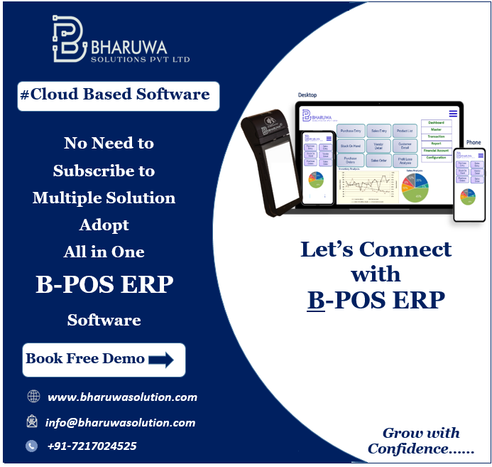 BharuwaS's tweet photo. No Need to Subscribe to multiple Solutions Adopt All in One B-POS ERP.
To Book a Demo @ 7217024525
Email: info@bharuwasolutions.com
#BharuwaSolutions #BPOSERP #Accounting #Inventory #Cloud #ComprehensiveSolution #AdvanceAndUniqueFeatures #AllInOneSoftware #BoostYourBusiness https://t.co/liZSf0TDJq