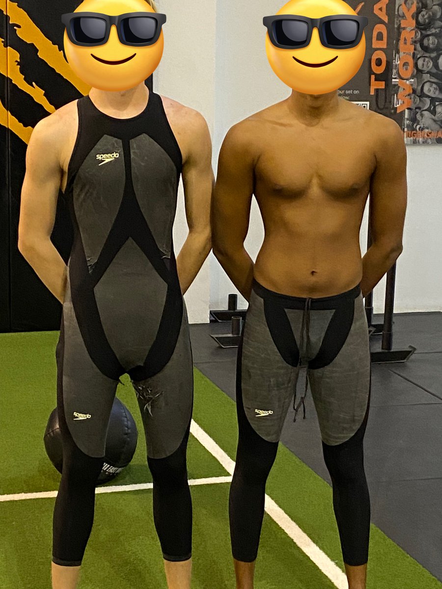 GlobalSwimCoach's tweet photo. Super fun lesson on hydrodynamic drag with my SEHS class today. Thanks to Tim Tripp and @CoachRichBKK we managed to get our hands on two of the now banned Speedo LZR suits too! https://t.co/ttNmZX9ETF