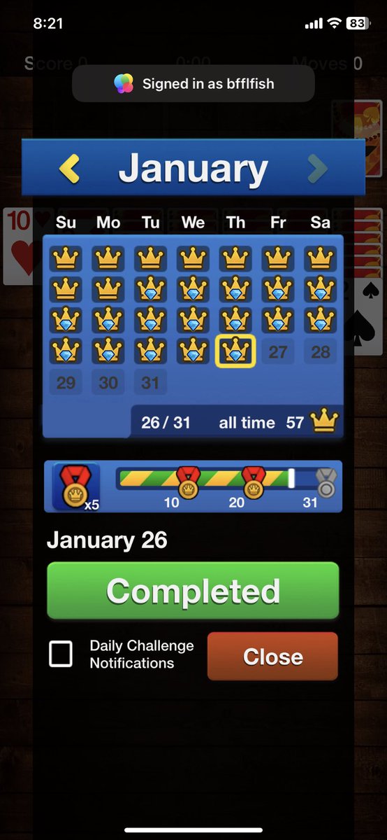 BFFLfish's tweet photo. @gretchELMO It just says solitaire so idk :( https://t.co/PPtHF3ELtY