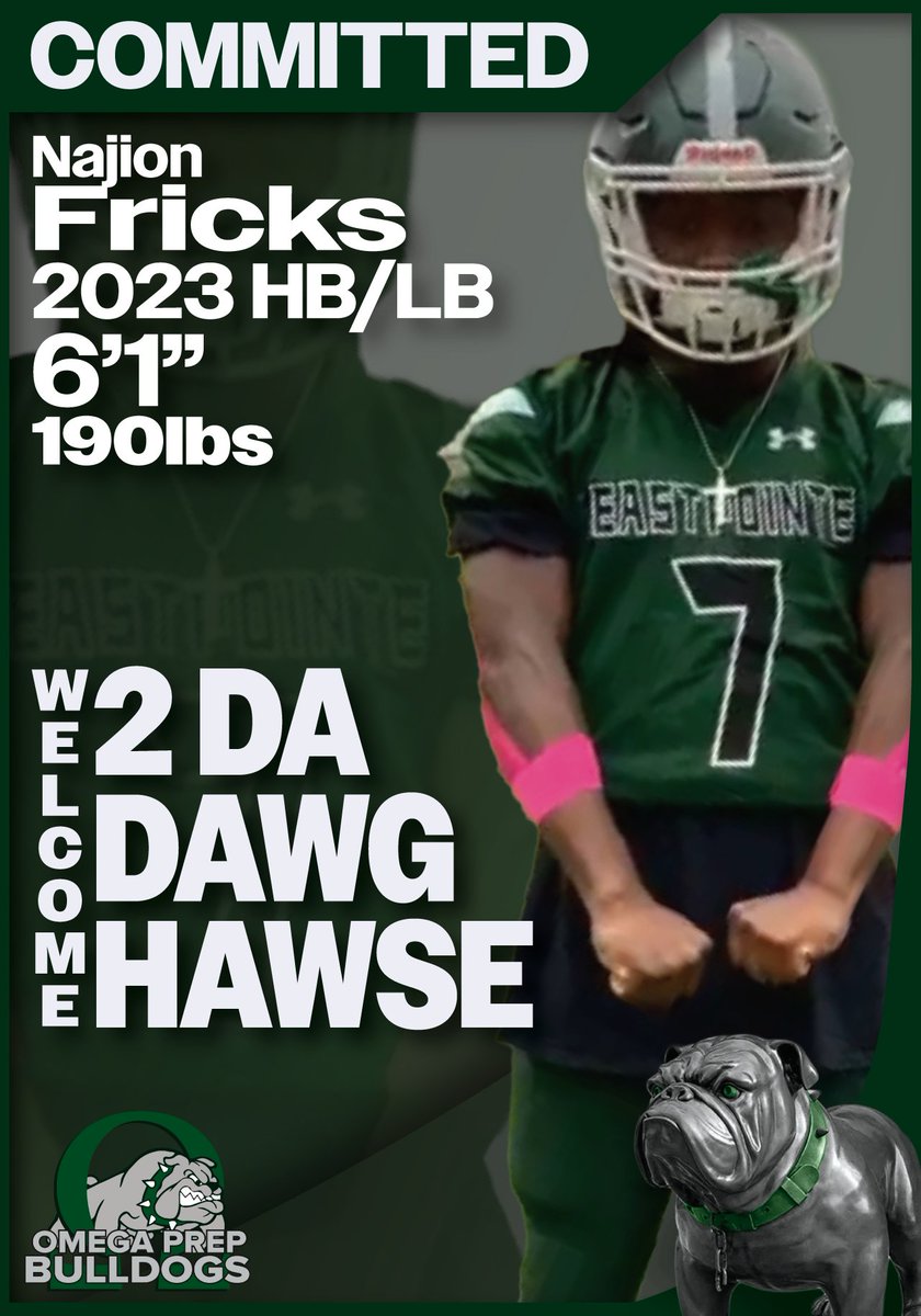 Congratulations to our NEW Omega Prep Bulldogs!
#AREYOUREADY 
#WECOMING 
#BITEDOWN