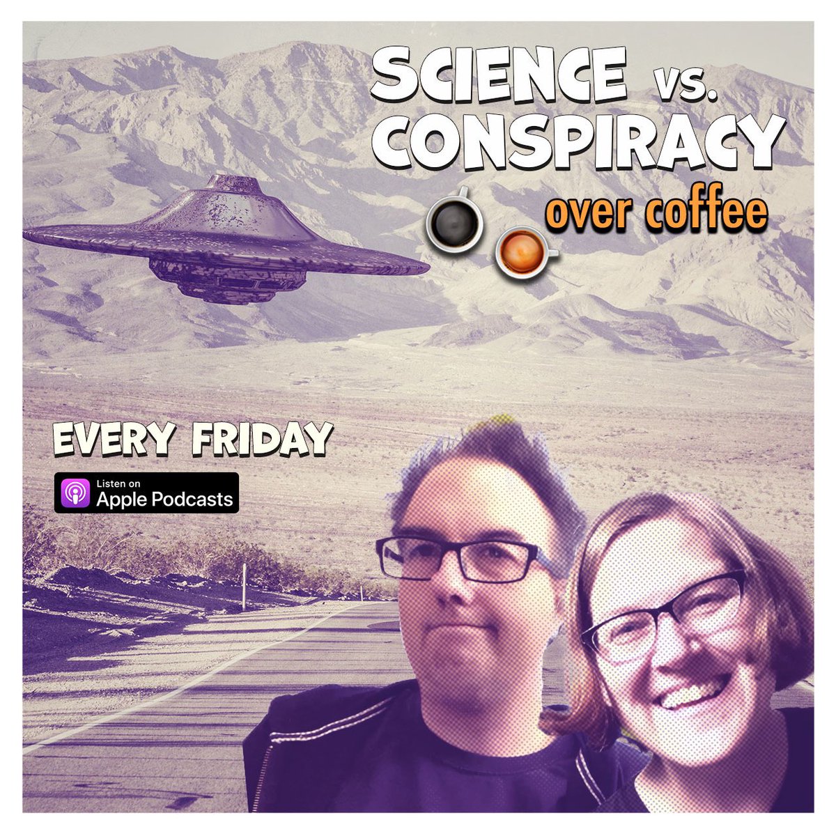News_Feelancer's tweet photo. Every Friday listen to the Science vs. Conspiracy #podcast on Apple Podcasts. We discuss the strange and unusual over coffee. ☕️👽https://t.co/FRs3lOcecz https://t.co/9bk4OMVtD7