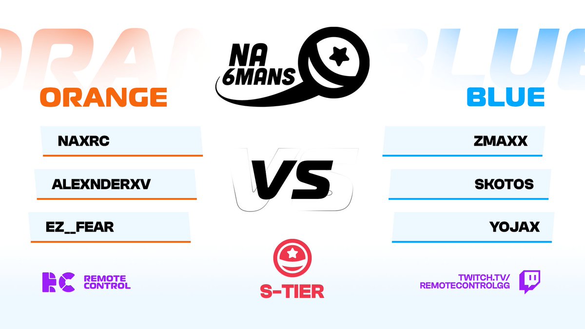 First match up on stream!
<a href="/Nax_RC/">Nax</a>
<a href="/AlexnderIDK/">AlexnderXV</a>
<a href="/OGEZFEAR/">EZ__FEAR</a>
vs
<a href="/SkotosGG/">Skotos</a>
<a href="/Y0_Jax/">Jacks</a>
<a href="/ZMAXx300/">ZMAXx</a>