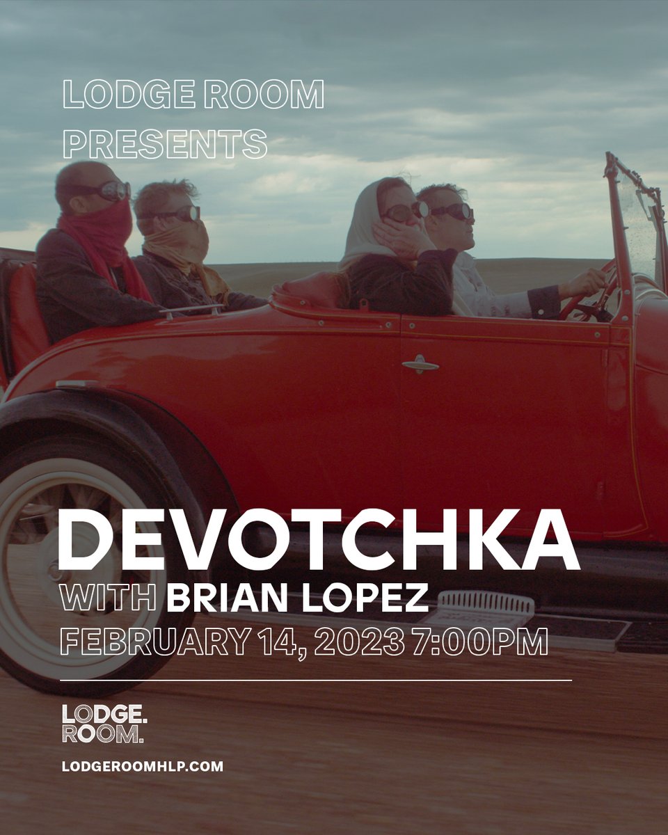TheSoCalSound's tweet photo. 🧡 Members Only Giveaway: Take your Valentine on a date to see @devotchkamusic live with @b_lopez_music at the Lodge Room on February 14! On sale at https://t.co/i85qqngJNq
#Giveaway #thesocalsound #devotchka #brianlopez https://t.co/KXh6AUDNQQ