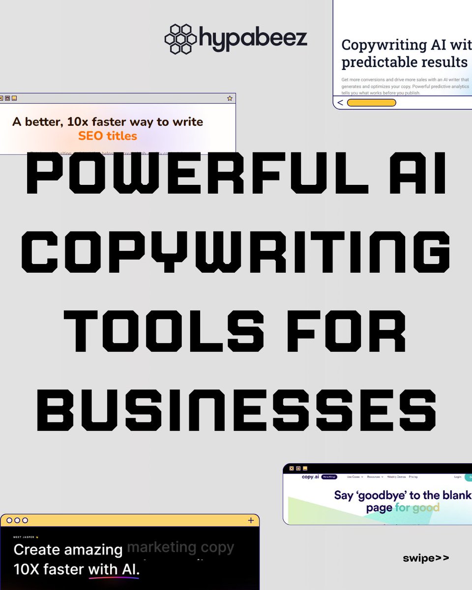 hypabeez's tweet photo. Hey fellow Hong Kongers, feeling neglected because you can't join the #chatgpt trend? Don't fret!
These AI tools are still here to assist you. Say goodbye
to writer's block and hello to efficient and effective
content creation ideas with these AI assistants.

#hypabeez #aitools https://t.co/ToYu0D5OHf