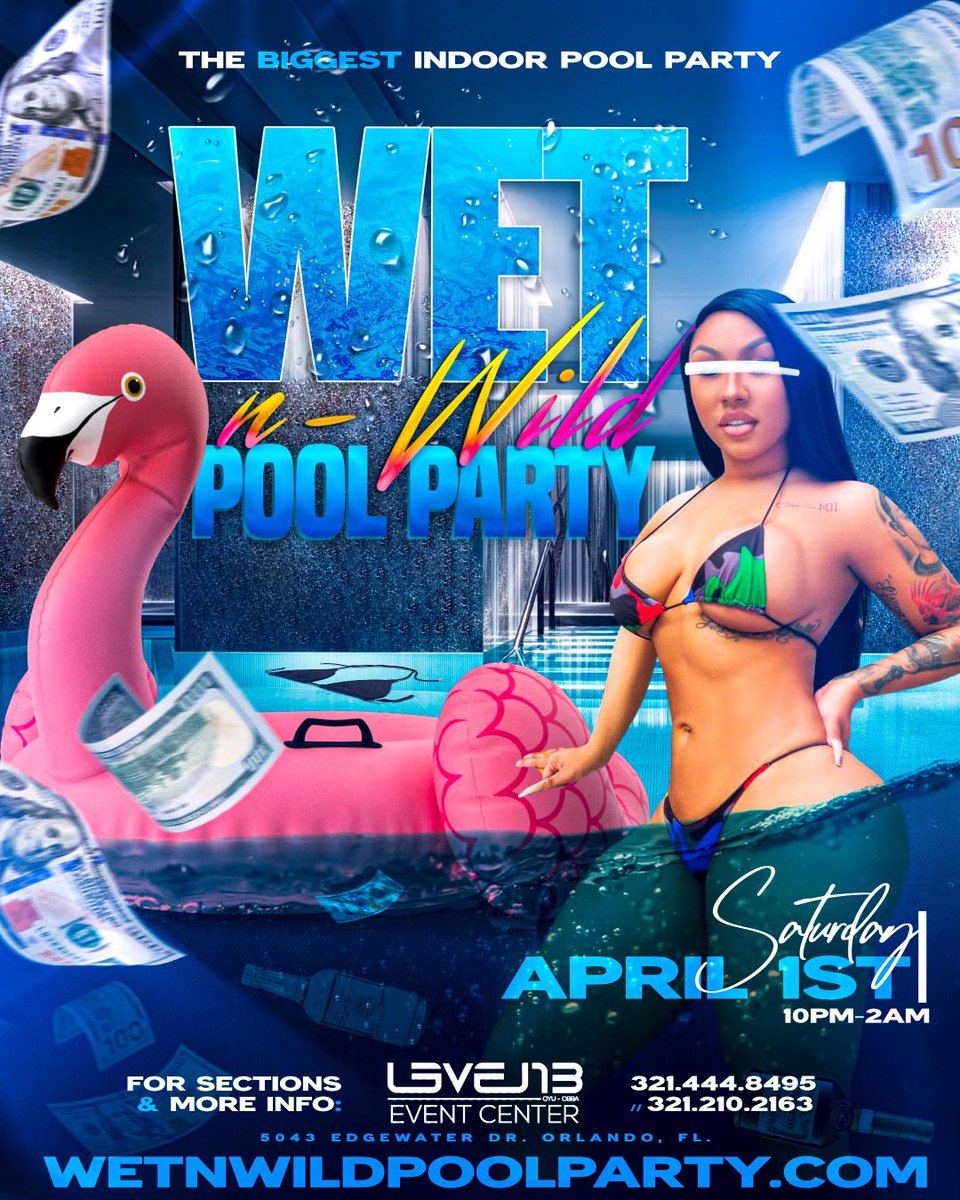 GLOBALGRYO's tweet photo. Saturday April 1st Wet N Wild Pool Party @ Level 13 💦

Almost 2 Months Away • Lock In Ya Booths Now 💰

🎫: https://t.co/Y9rD4ysuVT https://t.co/HdBrNrutAh