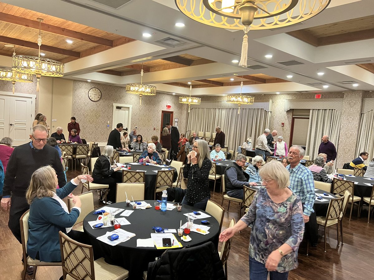 SCPSchools's tweet photo. This evening, School Board Chair Susan Randall and the Superintendent, Dr Thomas Taylor, were the guest speakers for the Community Conversations at Celebrate By Del Webb. Special guests included the Aurora Choir from @NSHSNorthNation and Culinary students from @shsindiantribe https://t.co/txBLGWXNTa