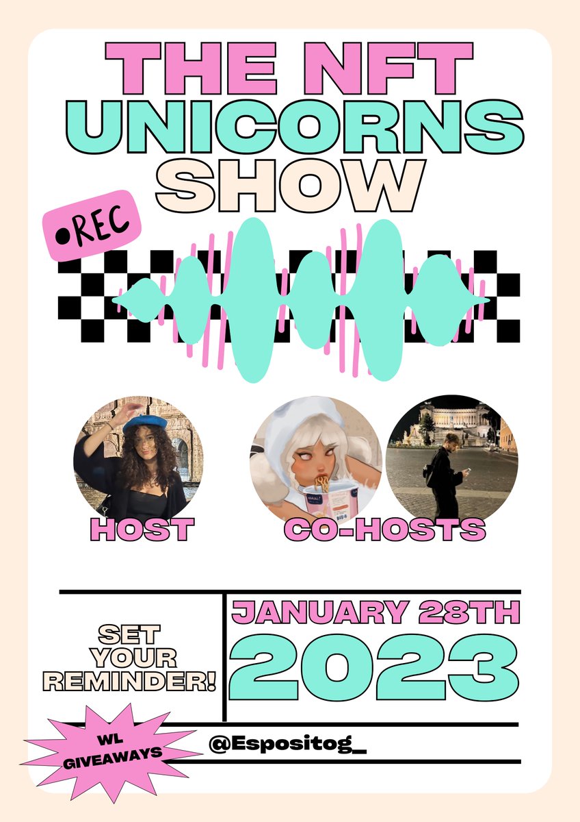 The NFT Unicorns Show's very first episode is finally here! 🤍

Our guest panel is filled with unique projects, and I can't wait to share them with you!

<a href="/cowsgonemad/">Cows Gone Mad</a> <a href="/JohnBlackeyeNFT/">Bored Yachts</a> <a href="/ScoreMilk/">Score Milk 🎮</a> <a href="/TheDefendersNFT/">The Defenders</a> @TheWokeys <a href="/brain_slum/">Hal Brainslum</a> <a href="/imaginary_apes/">Imaginary Apes</a>.

x.com/i/spaces/1YqKD…