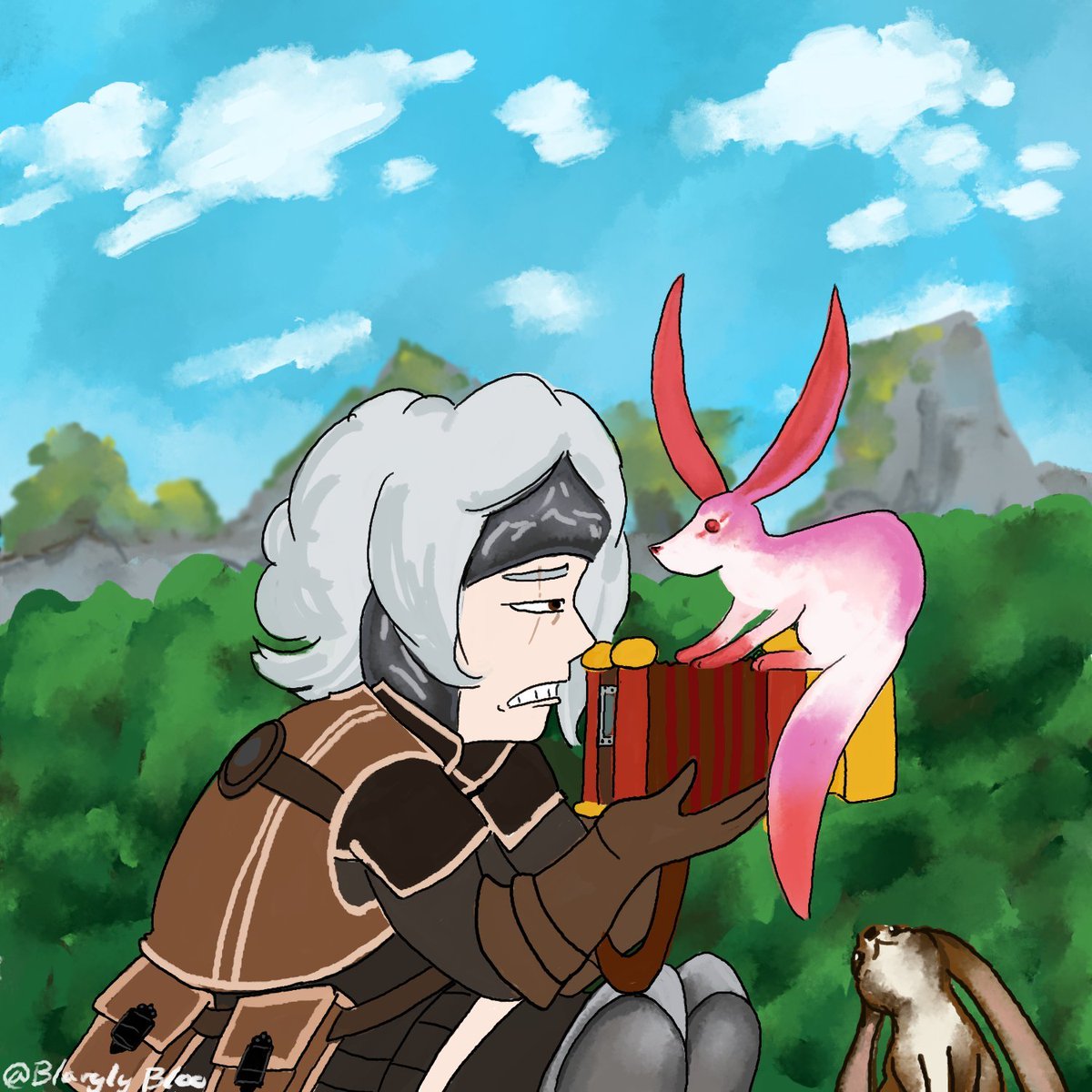 Oh it's MHW's anniversary! Time to repost some of my first ever monster hunter pieces. I still miss the Ghillie Mantle for taking pictures