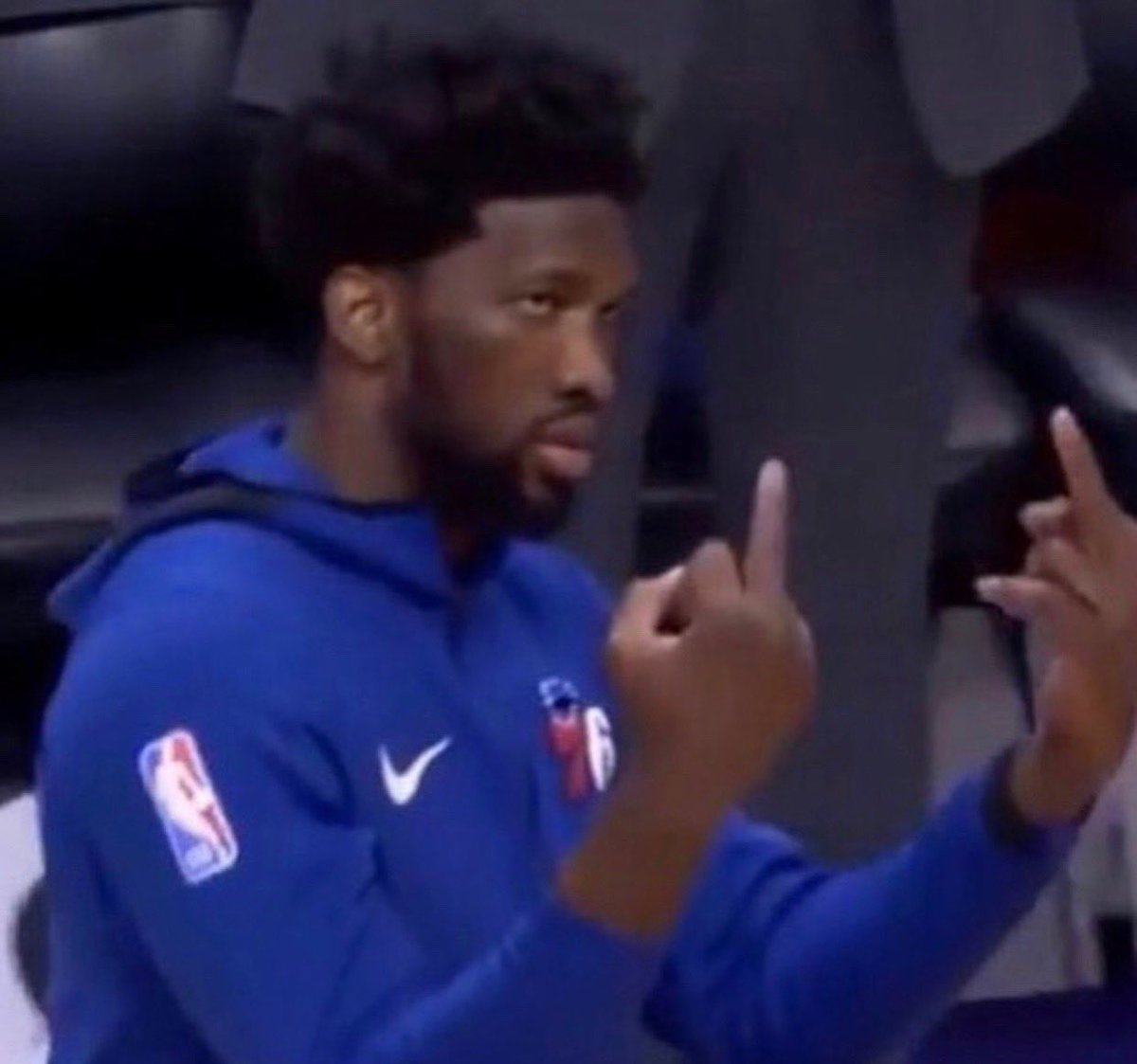 CrossingBroad's tweet photo. Joel Embiid leads the league in PPG and isn’t starting the All-Star Game https://t.co/fJ8rGafWas