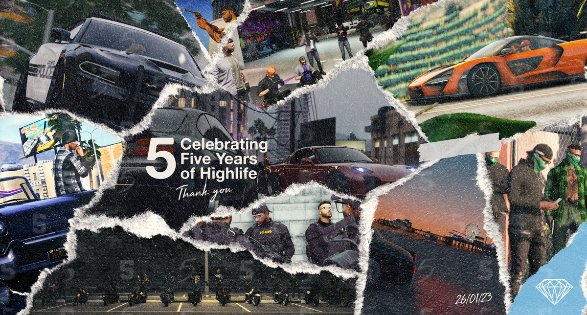 HighLife_FiveM's tweet photo. We're Celebrating our 5-year anniversary with some gifts for all of you. 

Use code: "5YEARS" in-game for some free goodies!

Like, Comment, and Retweet this tweet for a chance   to win:

Supporter Code
1 Diamond
2 Gold
3 Silver
6 Bronze

1 Groovy Walk Style

(1 per winner) https://t.co/CTxbdeXwBz