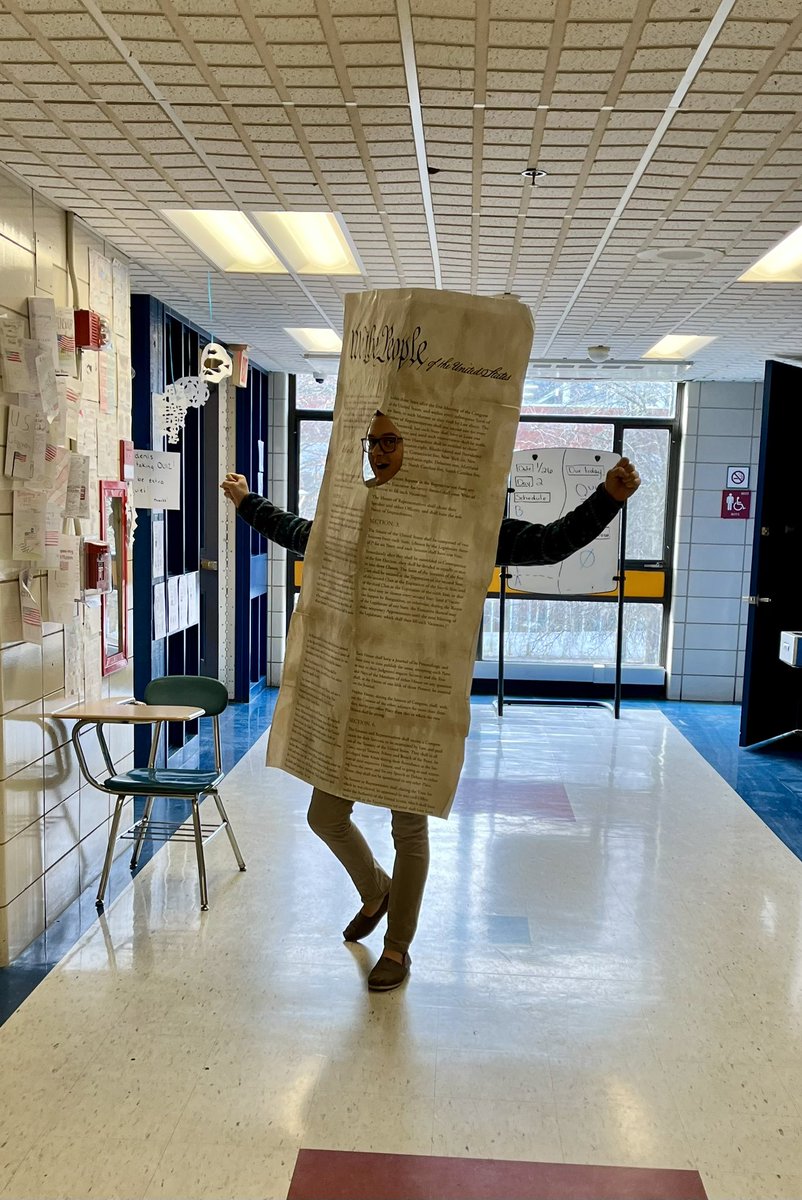 Mr. McAdams was all about the Constitution today!