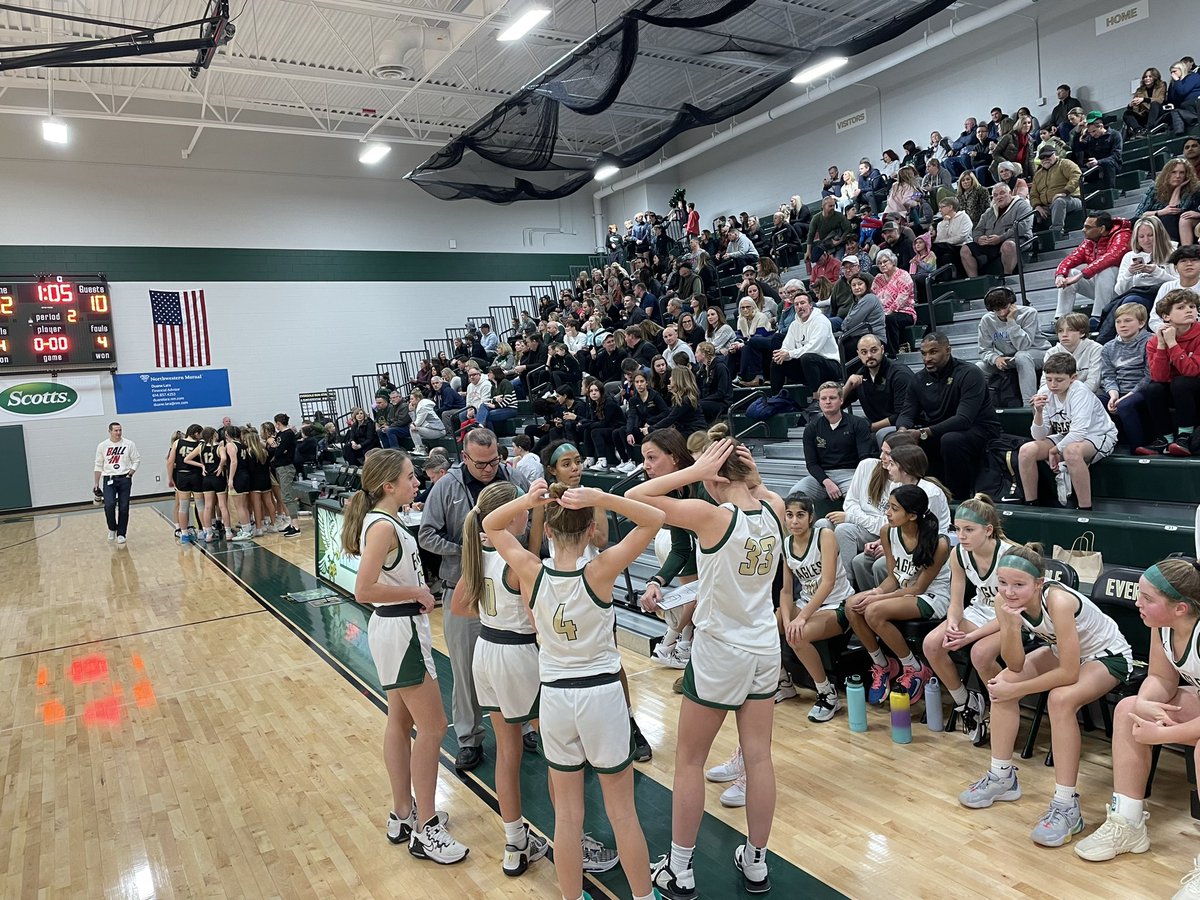 ERMSAthletics's tweet photo. Dublin Community Basketball Night is off &amp; runnin! Eversole 7th Grade Girls defeated a tough and talented Grizzell squad, 25-19, to cap an undefeated regular season! Great job to both squads! Sportsmanship and spirit are off the 📈📈📈 https://t.co/JY8TQ8uFGg