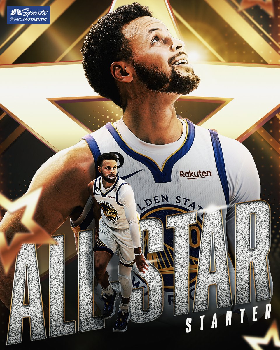 NBCSWarriors's tweet photo. Another year as an All-Star starter for Steph ⭐️ https://t.co/ZEqrvWQGa7
