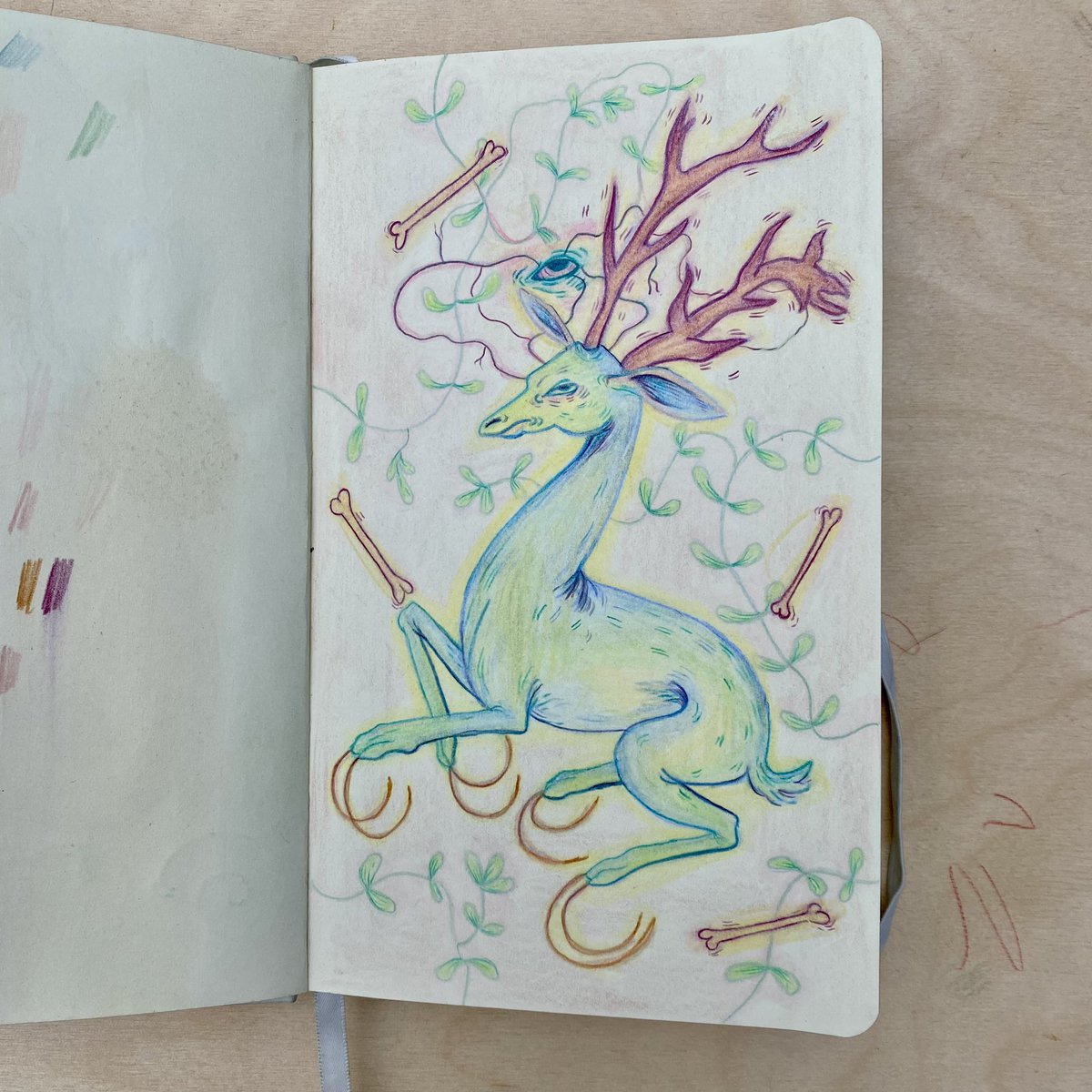 capybailey's tweet photo. Sketchbook pages
#sketchbooktour #coloredpencilillustration #inkdrawing https://t.co/RHFj6jPjMG