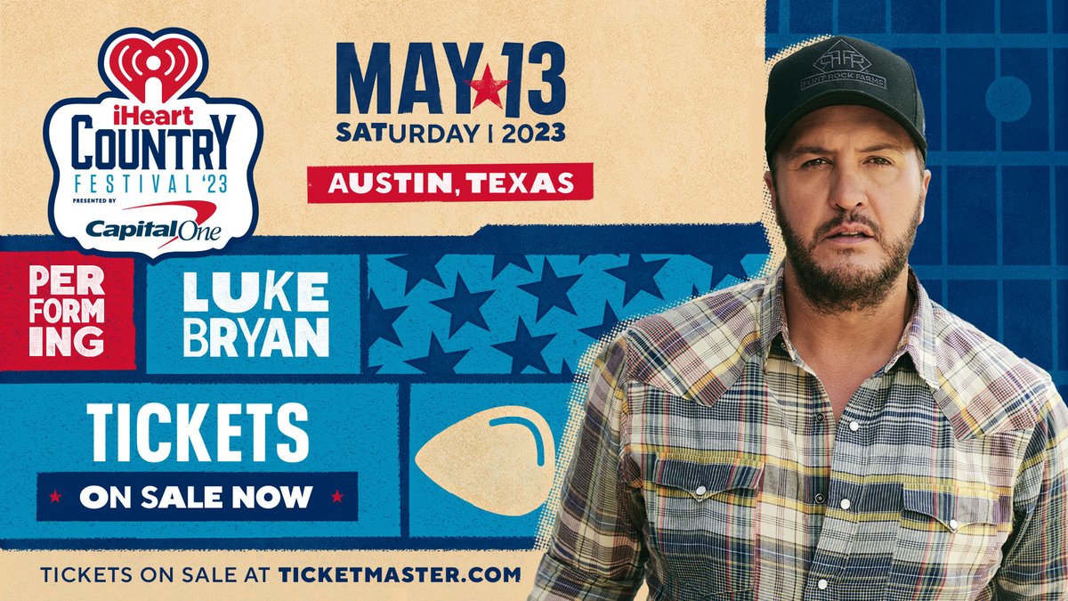 lukebryan's tweet photo. Can't wait to hit the @iheartcountry festival stage in Austin! Get your #iHeartCountry tickets here: https://t.co/JWhzkUEb2X https://t.co/KsgTSNMH6m