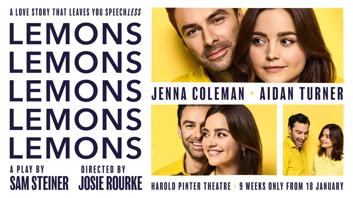 dramaclasses's tweet photo. Our #theatrerecommendation of the week this week is the glorious, moving and vital revival of LEMONS, LEMONS, LEMONS, LEMONS, LEMONS (@LemonsThePlay) at the @HPinterTheatre starring #JennaColeman and #AidanTurner - a total must-see! 🍋

#WestEnd #WestEndTheatre #GreatPlays https://t.co/wdLJWbGedF