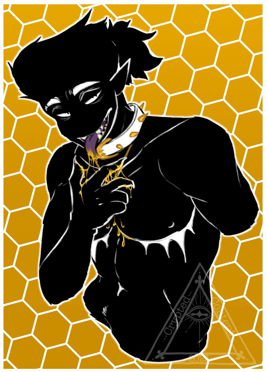 Cryptid_Content's tweet image. Honey honey my bloods turned to honey baby doesn't that sweeten your tea~ 

/peep the comments for alt spicy versions.

 #CLIPSTUDIO #CLIPSTUDIOPAINT #artistsontwitter #DigitalArtist #digitalart