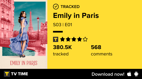I've just watched episode S03 | E01 of Emily in Paris! tvtime.com/r/2He4N #tvtime